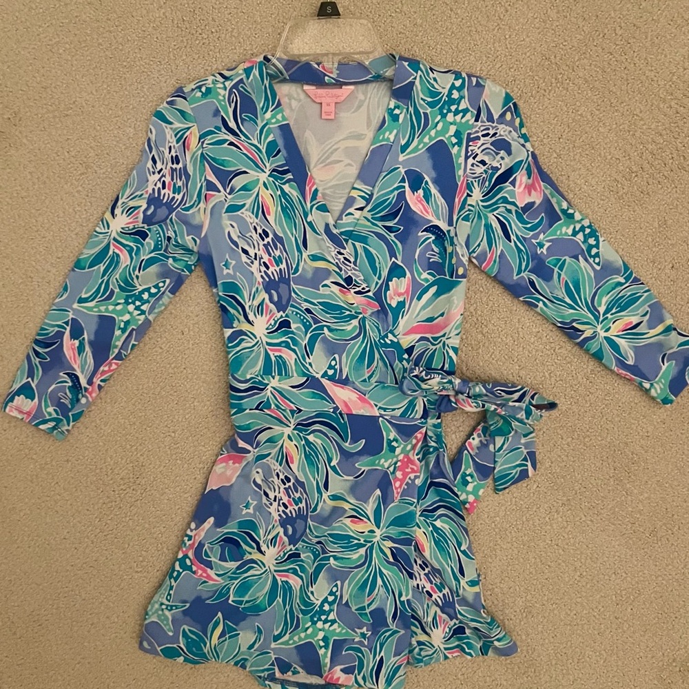 Lilly Pulitzer wrap romper dress